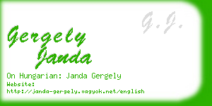 gergely janda business card